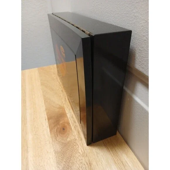 Couroc's‎ New Chest Couroc of Monterey California Box Decor Black Hinged Jewelry - Picture 6 of 12